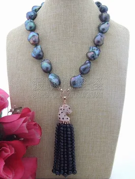 

N031605 25MM Keshi Pearl&Pearl Necklace