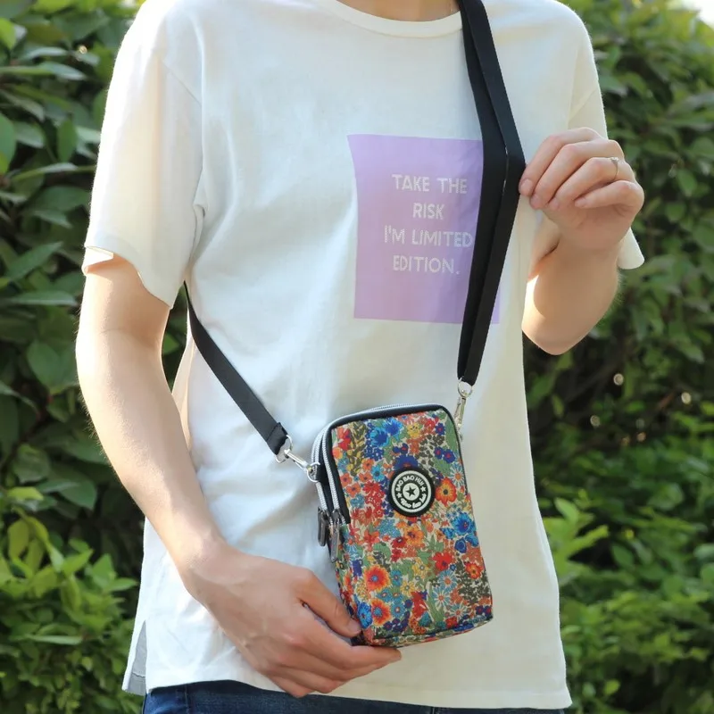 Вместительная женская сумка-мессенджер через плечо, кошелек, сумочка, чехол для телефона, на молнии, повседневная сумка на плечо, кошелек, 3 слоя - Цвет: ZH-8
