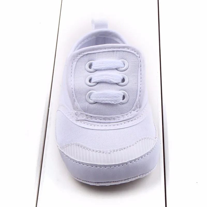 Новорожденный младенец мальчик девочка обувь для малышей досуг сплошной ребенок парусиновая обувь толстая подошва повседневная детская обувь для малышей