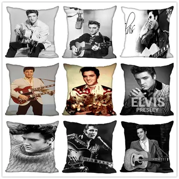 

Hot Custom Elvis Presley Square Pillowcase Custom Zippered Bedroom Home Pillow Cover Case DIY gift for you