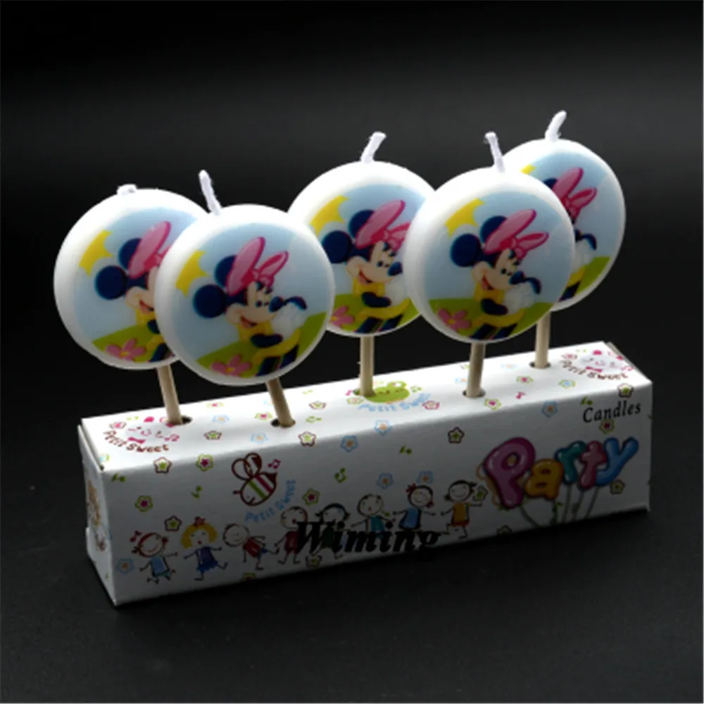 Украшение для торта ко дню рождения украшения для капкейков игрушка "Микки" сувениры для детей день рождения с Микки и Минни; украшение для именинного торта - Цвет: Design 9