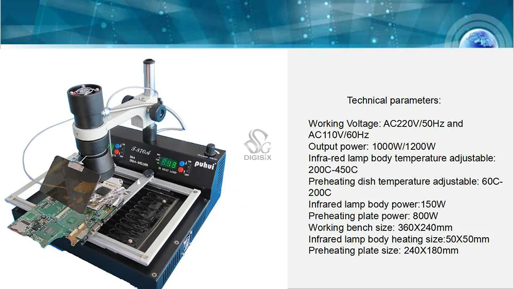 T-870A 110 В/220 В сварочный аппарат BGA IRDA T-870A инфракрасного нагрева паяльная станция