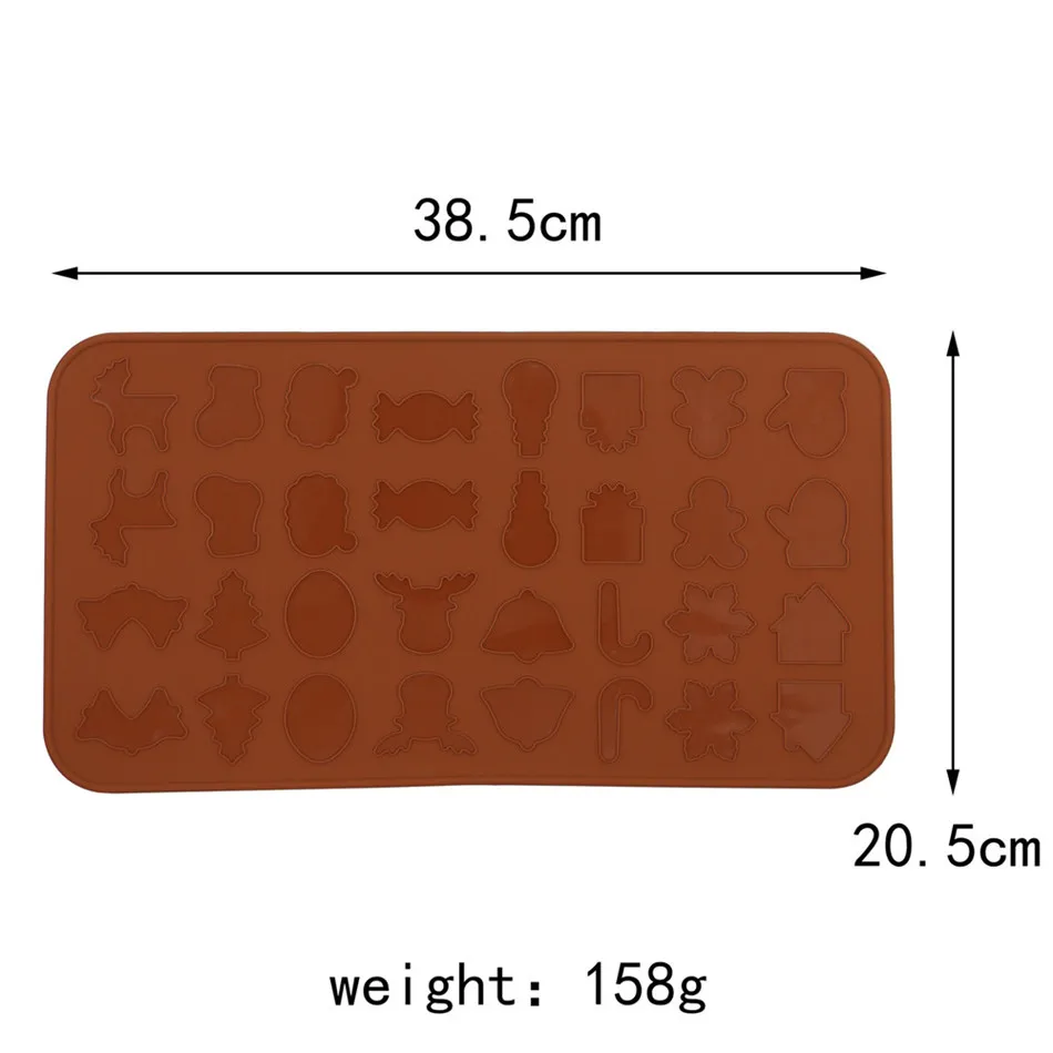 

Silicone Macaron Pad Baking Mat Muffin Chocolate Cake Mold For Christmas Snowman Gift Stars Glove Oven Pastry Sheet Kitchen Tool