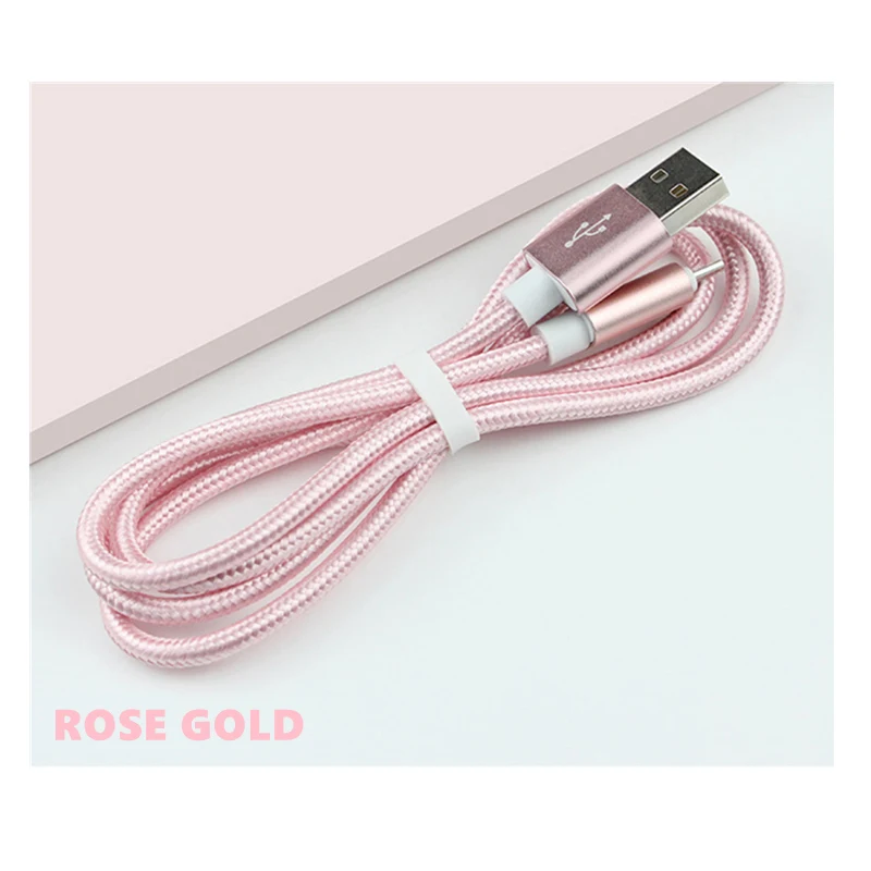 Зарядный кабель usb type C для samsung Galaxy S10+ S9 S8 Plus A9 Star A7 A5 A3 длиной 3 м 2 м 1 м 20 см короткий кабель для быстрой зарядки - Цвет: Розовый