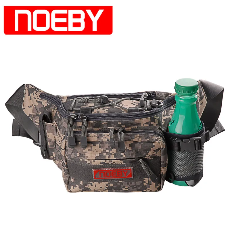 

Noeby Fishing Bag 28x19x12cm Canvas Multifunctional Waist Bag Fishing Tools Cover Outdoor Bagpack Bolsa Pesca Outdoor Equipment