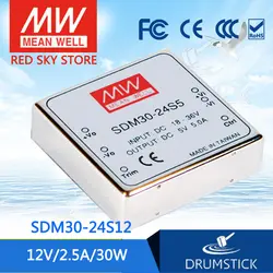 Meanwell SDM30-24S12 12V 2.1A meanwell SDM30 12V 25W Regulated Регулируемый одиночный выходной преобразователь