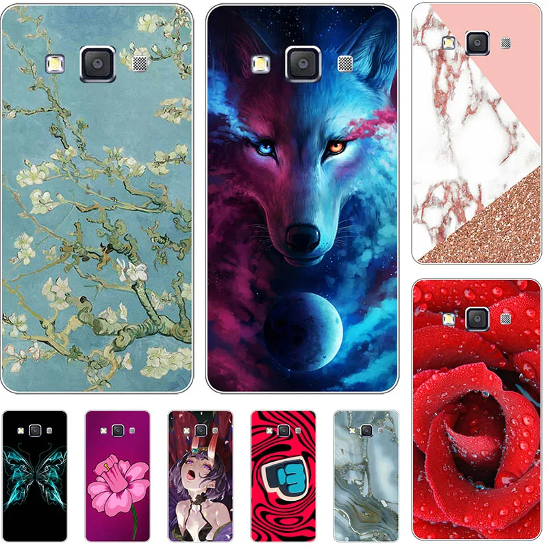 Coque чехол для Samsung Галактики E5 E500 E500F 5 0 &quotчехол Печатный жесткий пластиковый