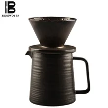 360 мл | 12 унц. Винтаж грубая керамика фильтр чашки ручной работы керамика кофе фильтр-чашка руководство капельный Кофе чайник чай горшок инструмент