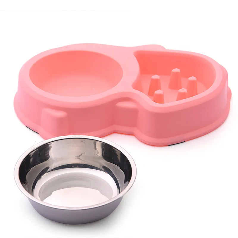 1 Piece Pets Food Bowl Aid Digestion Eat Slowly Anti Choking Dogs