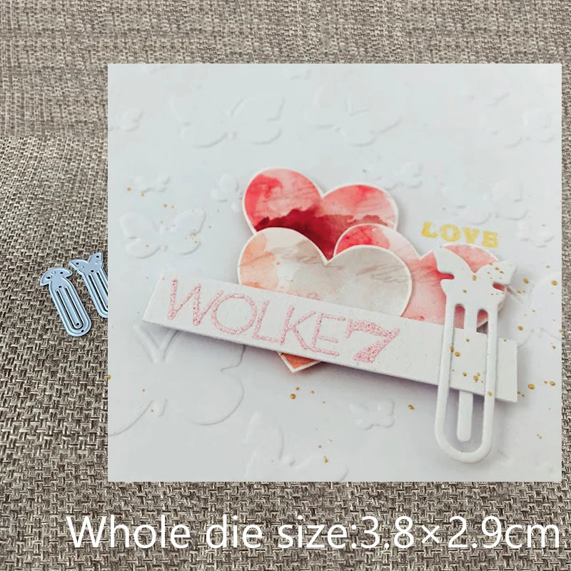

New Design Craft Metal Cutting Die cut dies 2pcs butterfly mushroom clips scrapbook Album Paper Card Craft Embossing die cuts