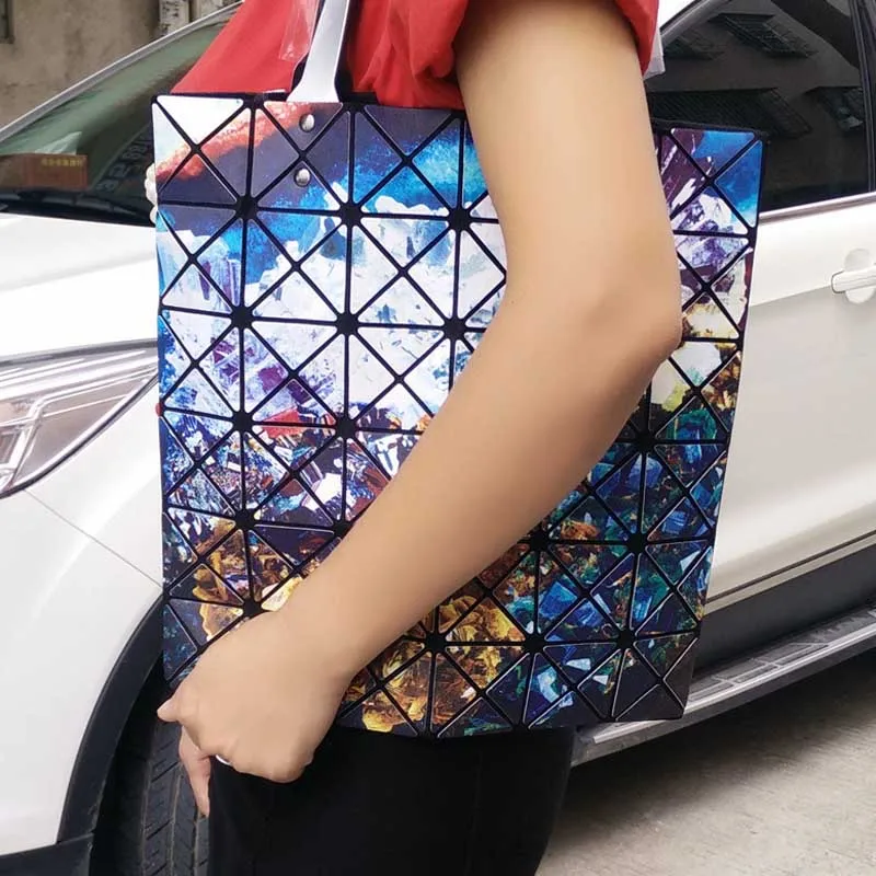 2018 Hot Sale Women Designer Luxury Brand Shoulder Handbags Geometric Rhombus Bags for Women bao bao Bag Messenger Bags Colorful (6)