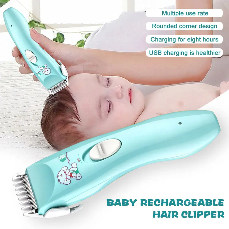 Бутылка масла кабель для зарядки ребенка резак волос Электрический Clipper Гибкая сильная мощность здоровый мягкий низкий уровень шума