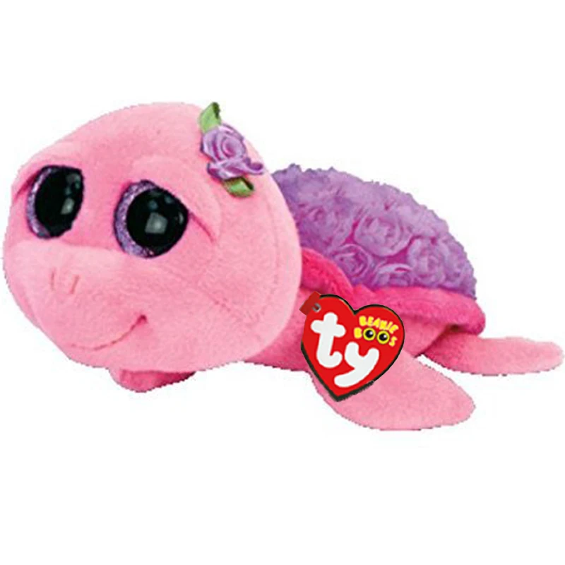 Ty Boos мягкие и плюшевые животные фиолетовая Черепаха игрушка кукла с тегом " 15 см