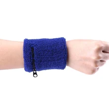 Популярный спортивный напульсник полотенце для фитнеса нарядное платье Бег Велоспорт Теннисный Браслет спортивный комплект на молнии карманный дизайн повязка на запястье