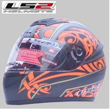 Free shipping authentic LS2 FF350 motorcycle helmet full helmet Specials / dumb flash black / Orange Foliage