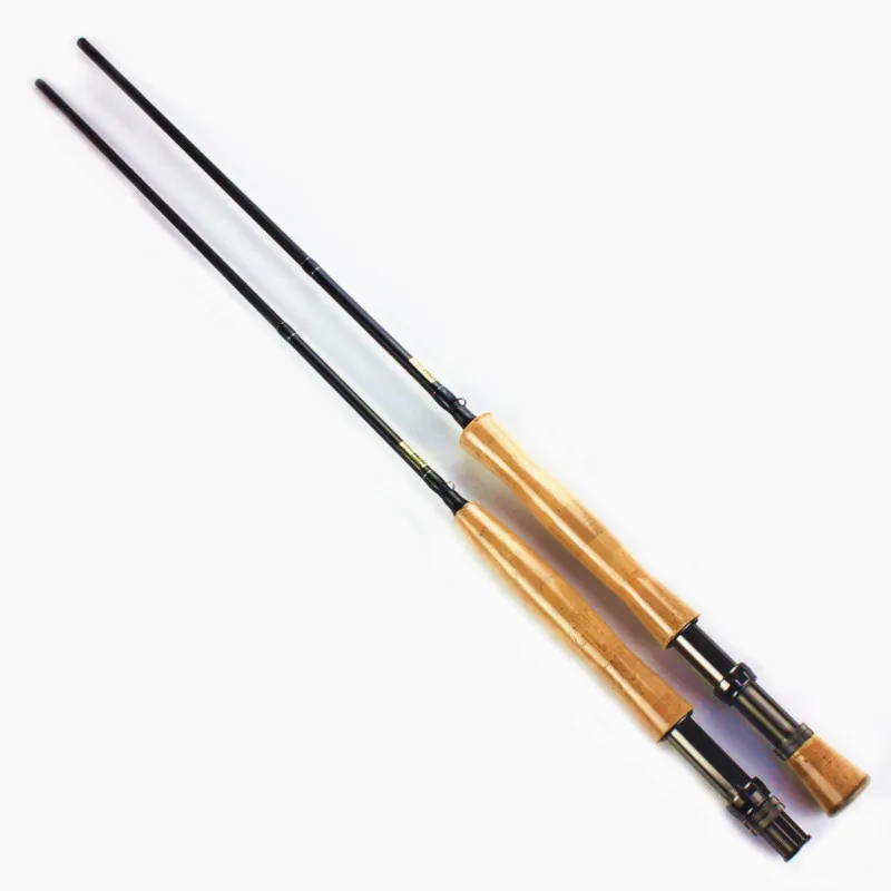 

high carbon fly rod 9`5/6 7/8 with cork handle metal accessories free shipping trout fishing rod stream angler