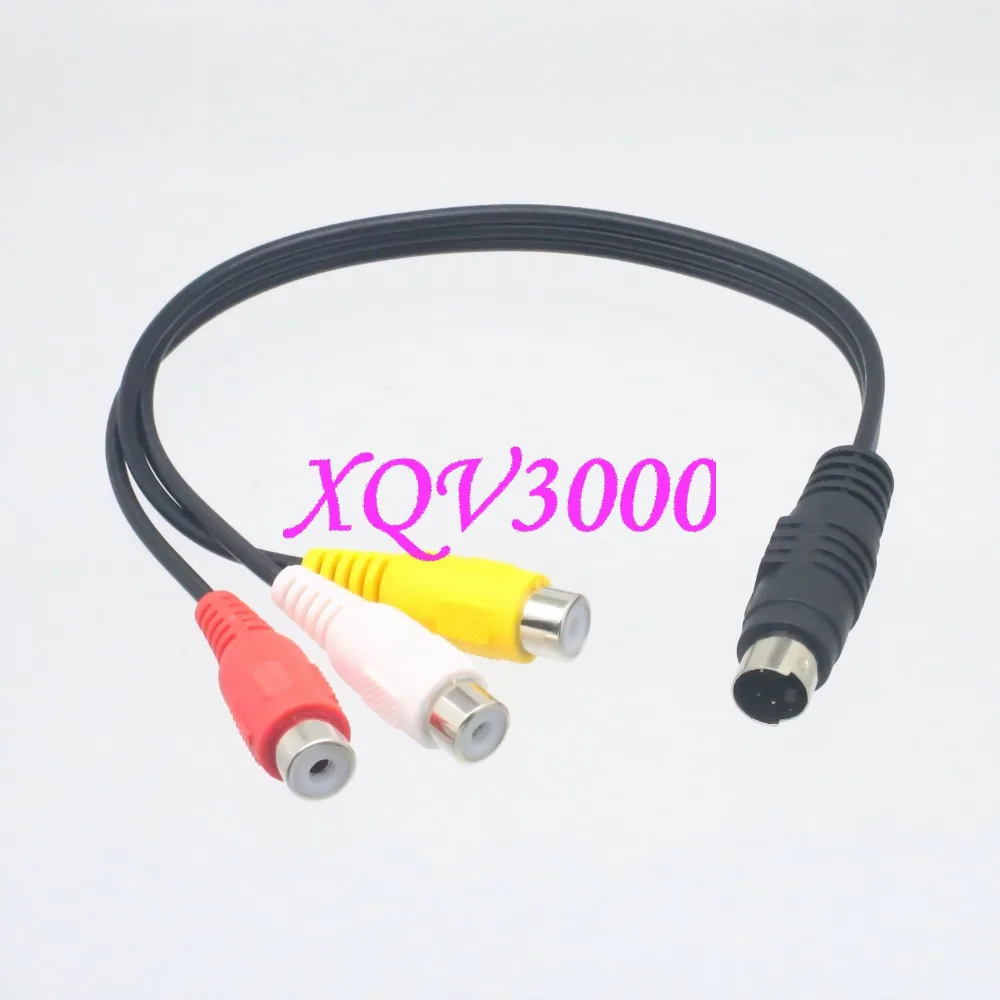 

4-Pin Mini-DIN Male S-Video to 3 RCA Female TV Video Converter Adapter Cable