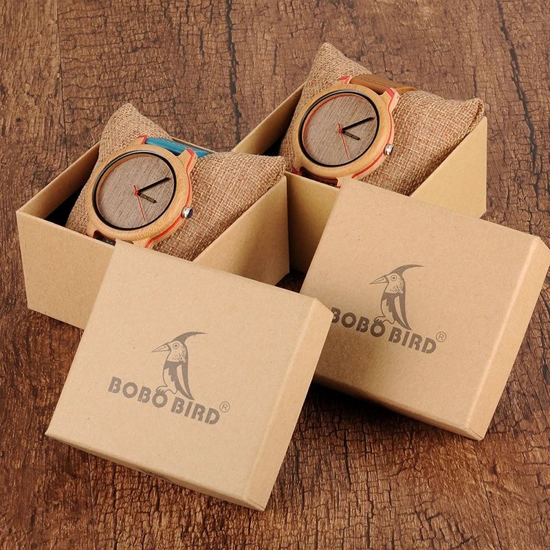 BOBO BIRD Luxury Bamboo Watches Timepieces for Men and Women Relogio Masculino Wood Quartz Wristwatches Drop Shipping