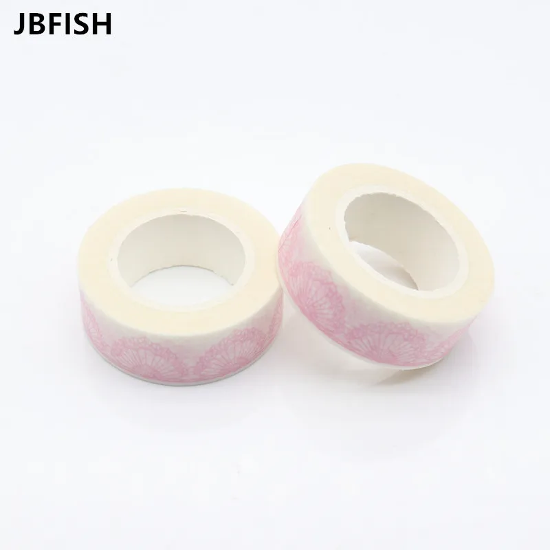 

JBFISH 1x Red Sketched Lace Patterned Japanese Washi Tape DIY Paper Sticker Office Adhesive Tape Decorative Masking Tape 2261