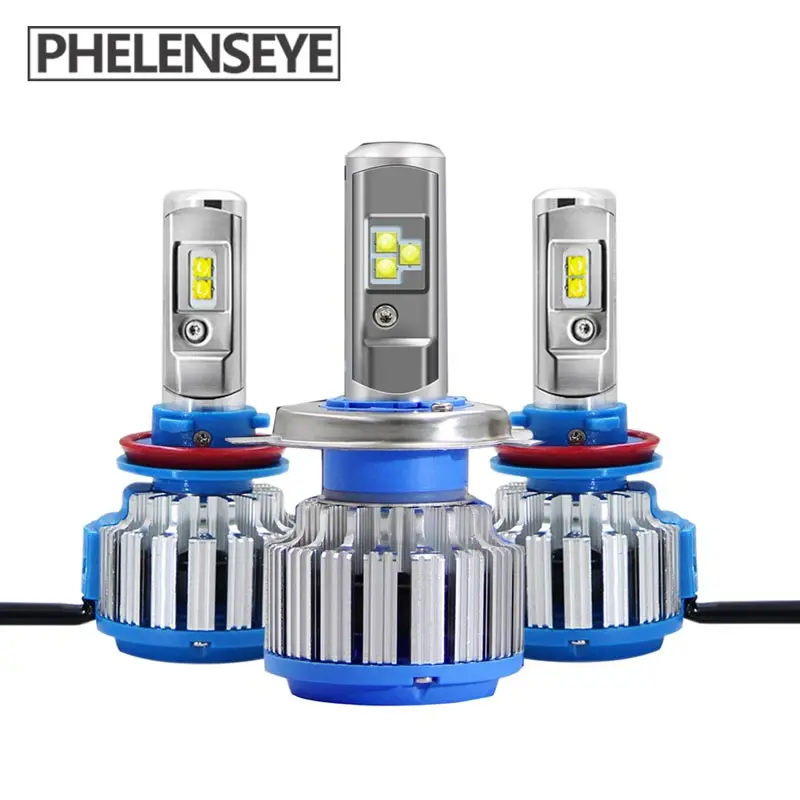 

H4 H7 9005 H11 9006 LED Car Headlights Chips with Optical lens 8000LM Foglight 80W 6000K 12V 24V Auto Headlamps 2PCS