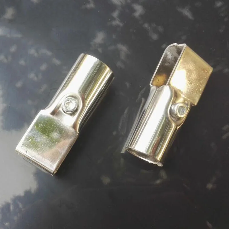 25MM 15*30MM stainless steel clamp fixing parts drying rack shelf two-way square pipe connector X4 | Обустройство дома