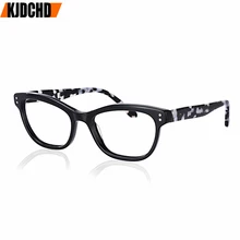 Ацетат кошачий глаз леопардовая оправа для очков женская брендовая уникальная стереоскопическая оправа для очков женские прозрачные линзы без градусов Oculos