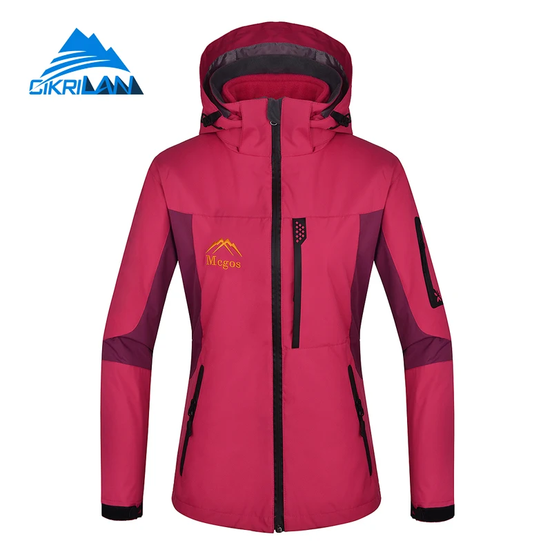 

3 colors 3 In 1 Hiking Camping Breathable Windproof Chaquetas Mujer Outdoor Sport Winter Jacket Women Climbing Thermal Coat