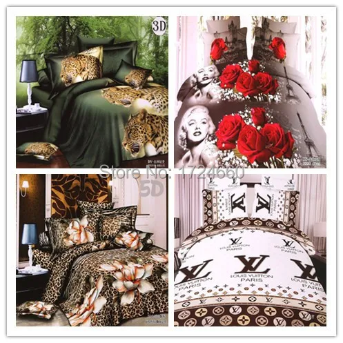 LV LUXURY -Printed 4pcs Duvet Set - (KING SIZE)