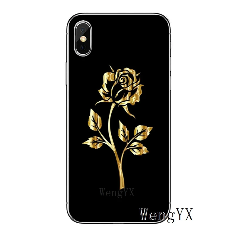 Роскошный чехол из мягкого ТПУ для samsung Galaxy S10 S9 S8 S7 S6 edge Plus Lite S5 S4 mini Note 9 8 5 4 - Цвет: rose-flower-A-08