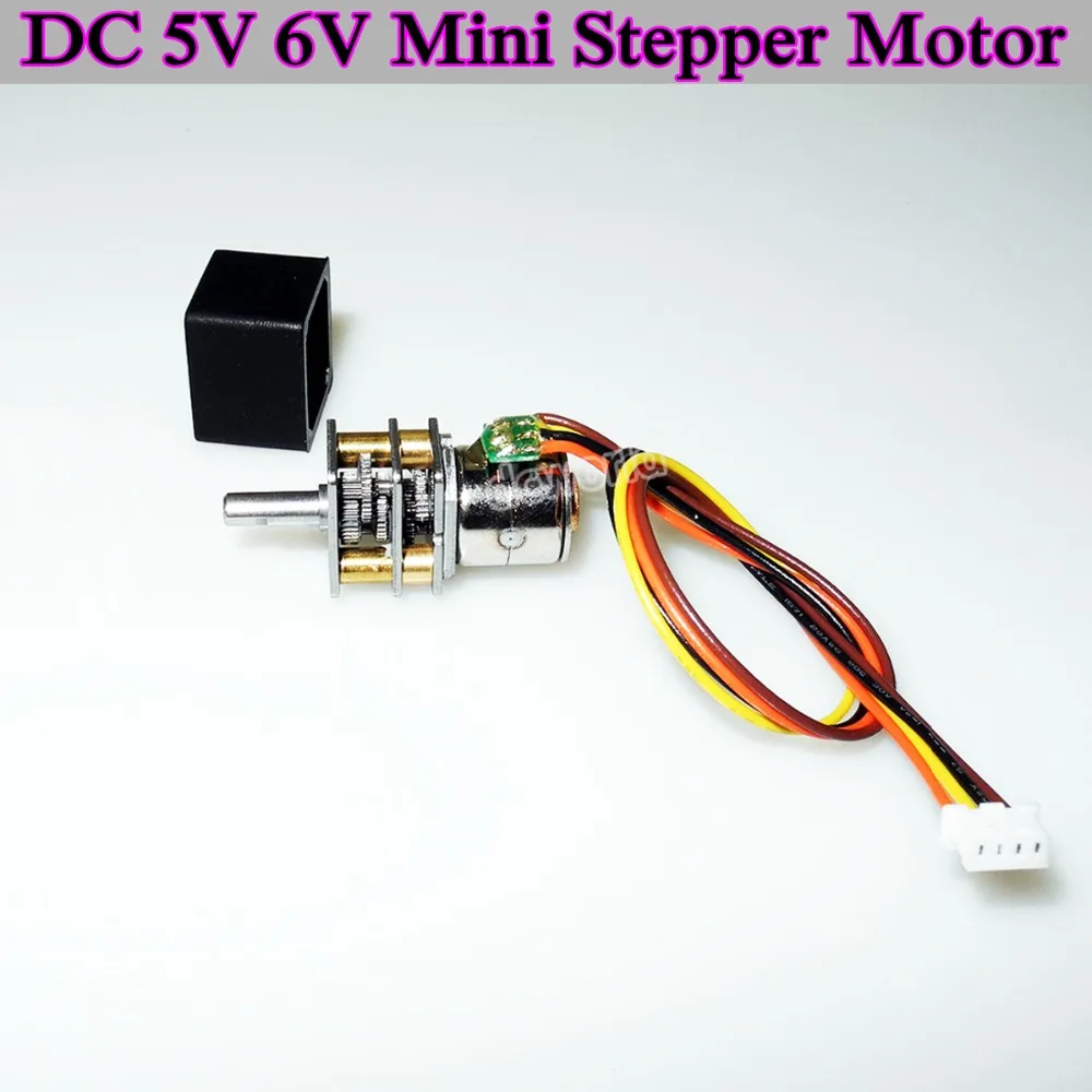 

DC 5V 6V 2-phase 4-wire Mini Stepper Stepping Motor 10mm Micro Full Metal Gearbox Reduction Gear Motor Multi-function DIY Robot