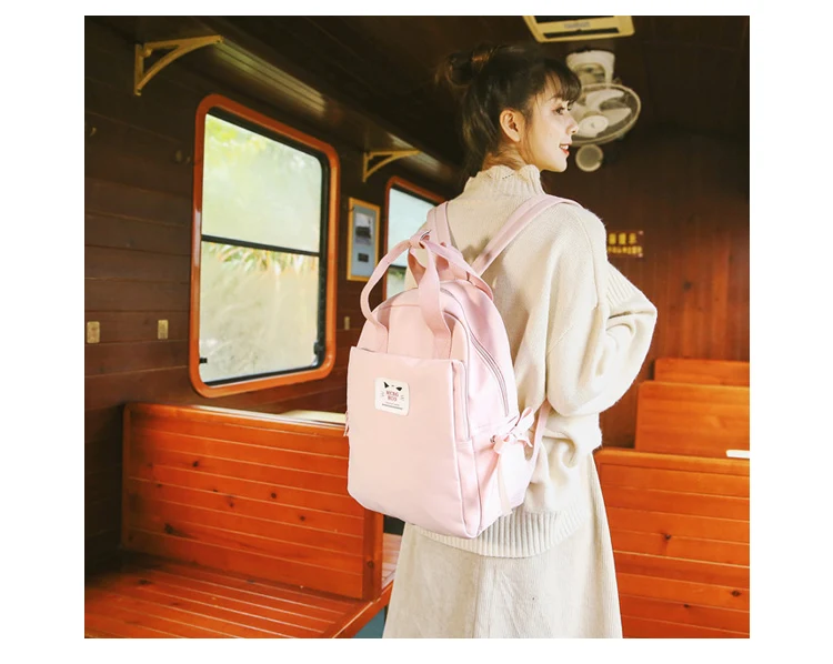 Menghuo Fashion Backpack Women Cute Bow Backpacks for Teenager Girls School Bags Mochilas Feminina Rucksack Mochilas Mujer 2018_13