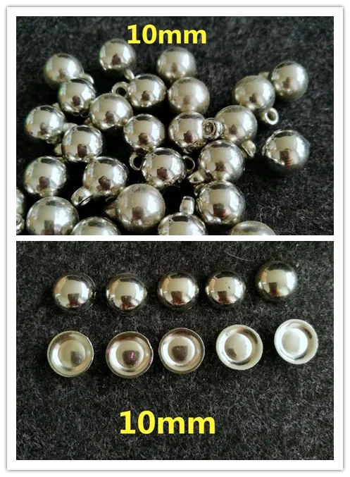 

100pcs per lot 10mm BBS plastic beads hemisphere Rivet with hole bracelet DIY decoration Accessories
