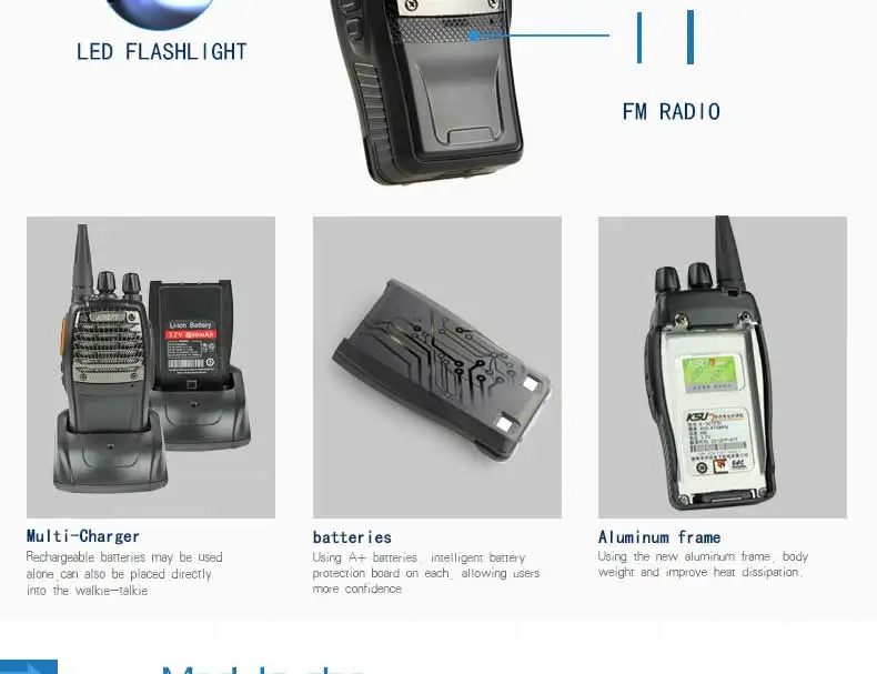 4 шт. KSUN X-31TFSI портативная рация VOX Функция 5 Вт ручной Pofung UHF 400-470 МГц 16CH двухсторонний портативный любительский радиопередатчик