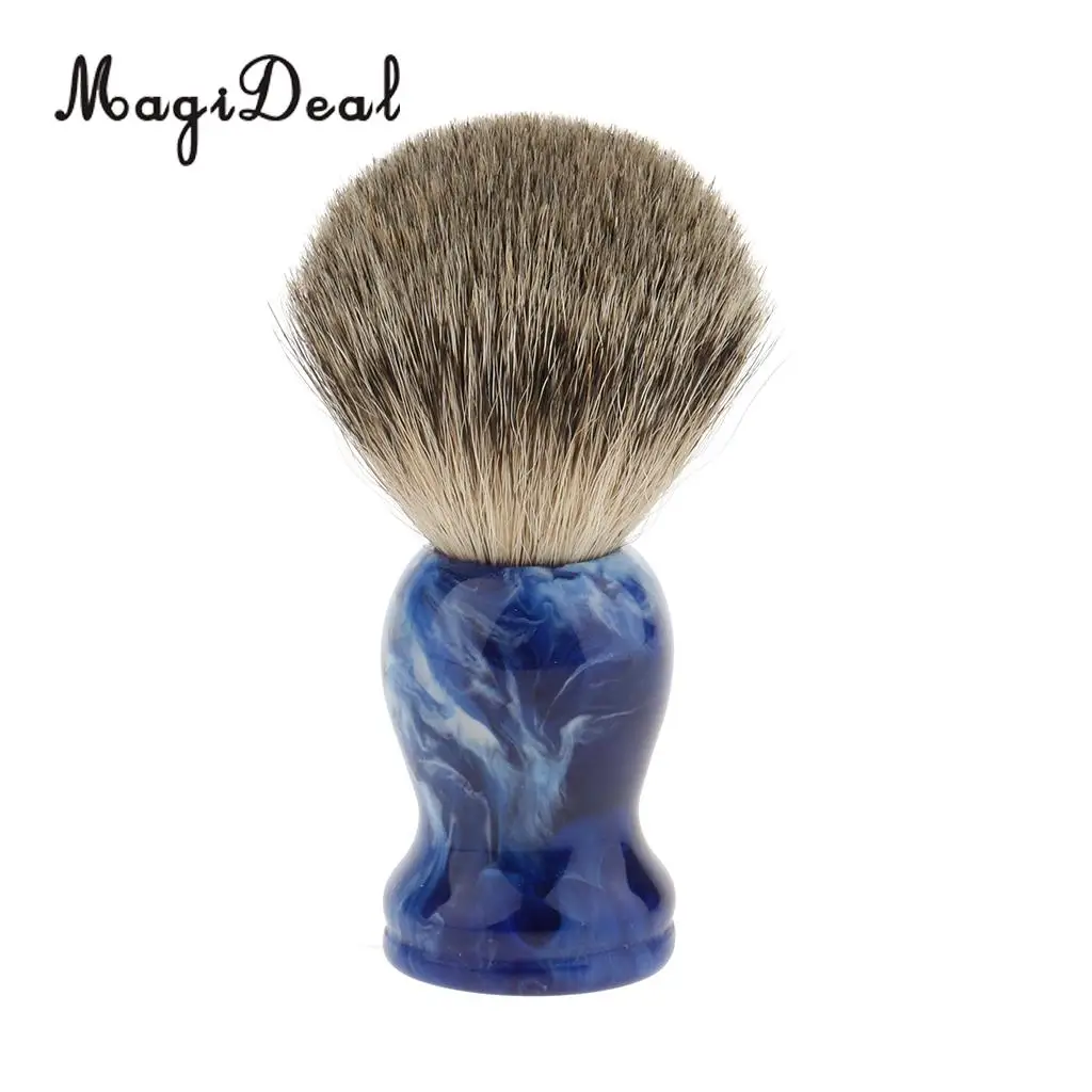 Set of 2pcs Premium Men Beard Moustache Shaving Brush + Stainless Steel Bowl Mug Cup with Handle Kit