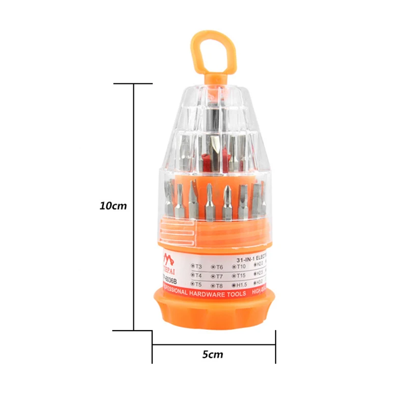 Многофункциональный Набор отверток портативный тип комбинированная отвертка 31 в одной ручке Набор инструментов для мобильного телефона