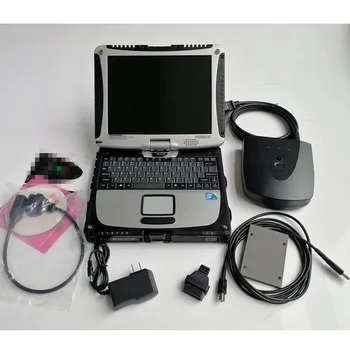 

Newest auto diagnosis tool HDS HIM USB interface cable & OBDII USB Cable For h onda H-onda+laptops cf19+240GB SSD with software