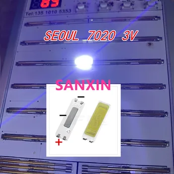 

SEOUL 200pcs/lot LED Backlight 0.5W 3V 7020 STHBI141E-B Cool white LCD Backlight for TV TV Application 55LM