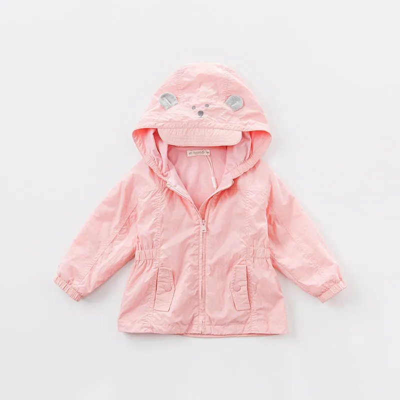 Dave Bella унисекс Весна младенческой модные пальто с капюшоном дети малышей высокое качество одежда DB7240