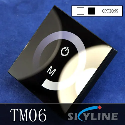 DC12-24v led touch panel dimmer with power and mode button color circle single brightness adjust controller wholesale | Лампы и