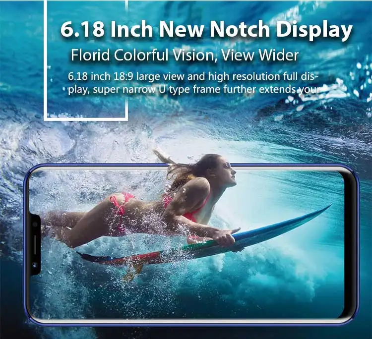 MEIIGOO S9 4GB RAM 32GB ROM MTK6750T 1.5GHz Octa Core 6.18 Inch In Cell FHD+ Full Screen Android 8.1 4G LTE Smartphone