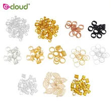 180 шт./пакет микро волосы кольца Бусины волосы косы дредлок украшения регулируемая оплетка манжеты зажим для наращивания волос