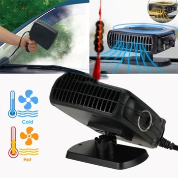 

Portable 2 In 1 Car Ceramic Heating Cooling Heater Fan Defroster Demister DC 12V