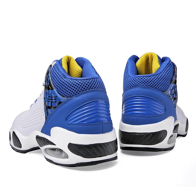 عالية أعلى وسادة الهواء رياضية الرجال لكرة السلة الهواء الرياضة تنفس رياضية baloncesto الكاحل المشي التدريب الحمراء عالية أعلى وسادة الهواء رياضية الرجال لكرة السلة الهواء الرياضة تنفس رياضية baloncesto الكاحل المشي التدريب الحمراء