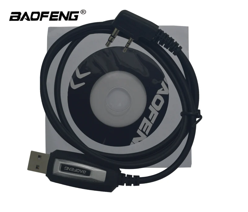 Baofeng USB Кабель для программирования, драйвер CD для UV-5RE UV-5R Pofung UV 5R uv5r 888S UV-82 UV-B5, двухсторонняя рация