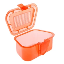 1 шт. дышащий пластиковый рыболовный ящик для хранения приманки живые черви дождевой червь контейнер-приманка