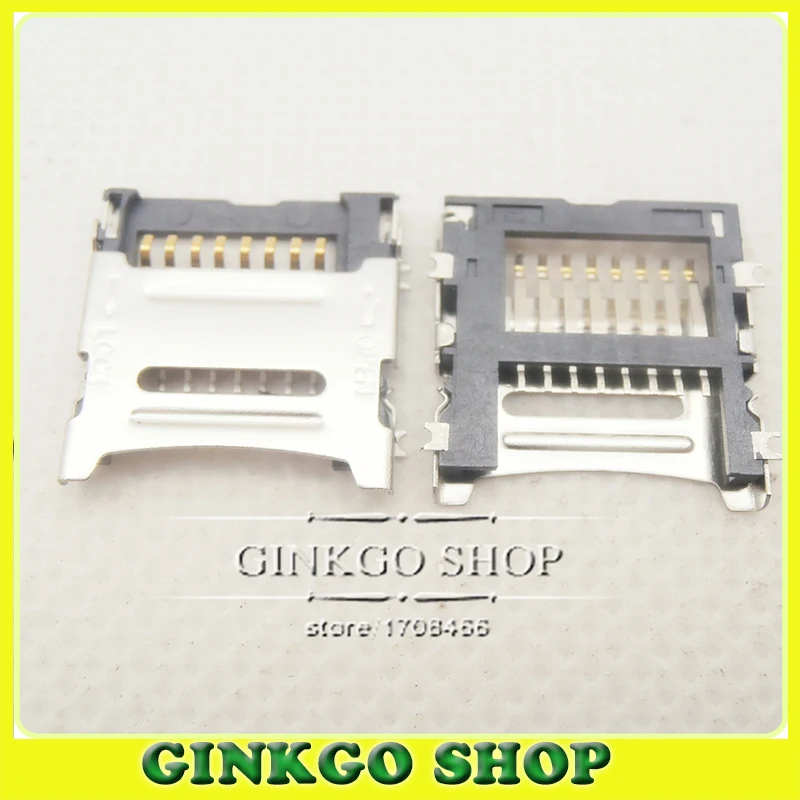 10 Connecteurs Slot Micro SD / TF - SMD à Contact Poussoir - Pour Réparation Téléphone