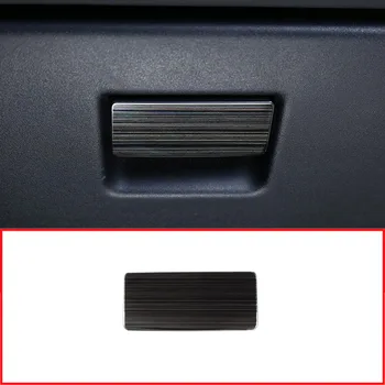 

2pcs Steel Black brushed Car Accessories Chrome Glove Storage Box Cover Trim For Land Rover Discovery Sport 2015+