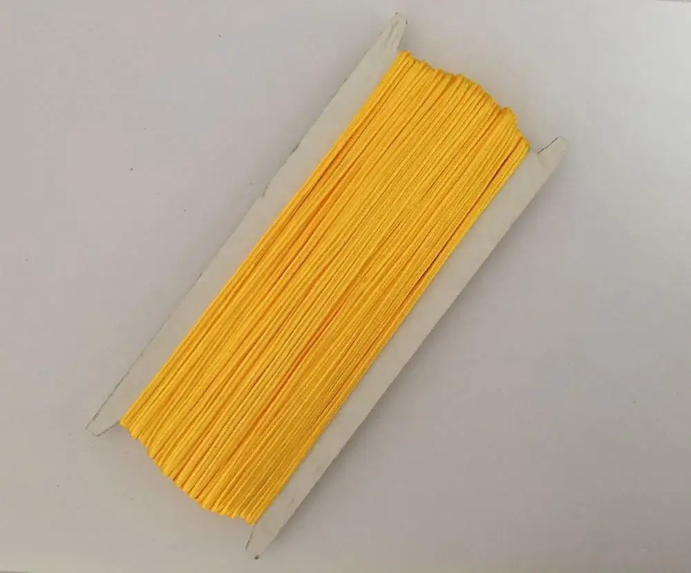 34 ярдов(31 м)/Лот 32 цвета 3 мм китайский шнур для сутаха нить Змеиный живот веревочные шнуры нейлоновая веревка для материал для изготовления ювелирных изделий - Цвет: gold yellow