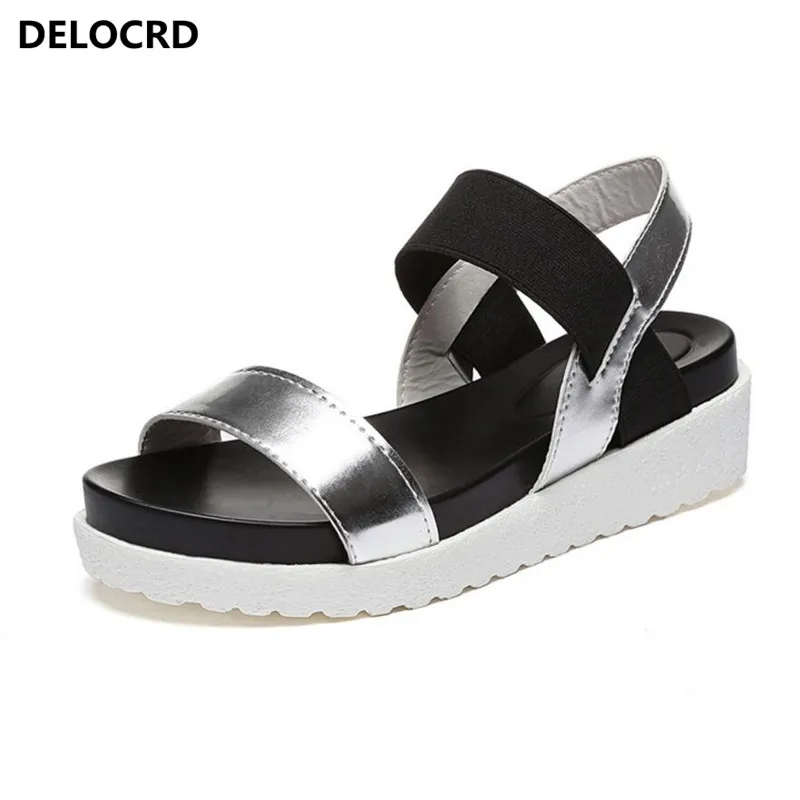 

2018 Summer Sandals For Women New Shoes Peep-toe Sandalias Flat Shoes Roman Sandals Shoes Woman Mujer Ladies Flip Flops Footwear
