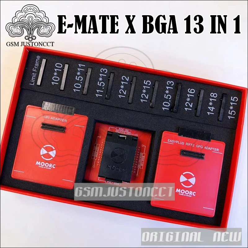 Новые эмате box E-mate X EMMC BGA 13 в 1 Поддержка BGA100/136/168/153/169/162/186/221/529/254 для легкий JTAG плюс UFI коробка